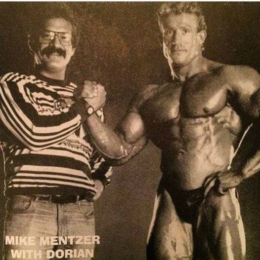 mike metnzer with dorian yates